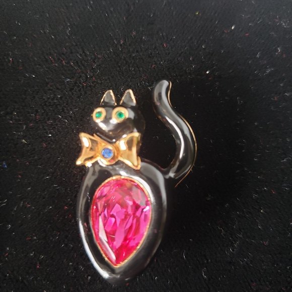 Vintage Art Deco Cat Brooch - Picture 1 of 3